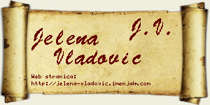 Jelena Vladović vizit kartica